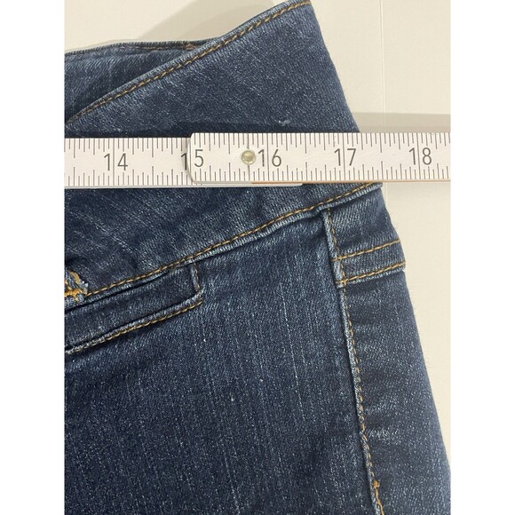 Crest Jeans Women’s Capri Pants Dark Wash Stretch Denim Size 14 Mid Rise - Picture 13 of 15